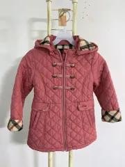 モンヴィンテージ (ジュニア 130 (9Y) DAKS ジュニア CHECK バイカラー WHO キルティング ハーフ アウター)