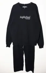 ネイバーフッド NEIGHBORHOOD HOME SET UP BLACK L 242QTNH-CSM01 ホーム セットアップ スウェット ロゴ プリント ブラック 【ブランド古着ベクトル】【中古】☆AA★250210