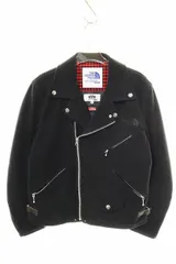 アイ ジュンヤワタナベマン コムデギャルソン ジュンヤマン eye JUNYA WATANABE MAN × THE NORTH FACE フリース ダブルライダース ジャケット XS WS-J901 ザノースフェイス コラボ ブラック 241026