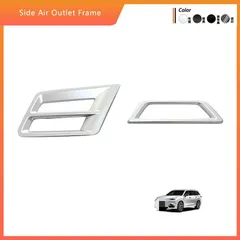【送料無料】24年式 レクサスTX サイドエアベントフレーム装飾 ABS製 2点セット（アヤシルバー）内装アクセサリーZX07