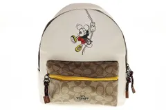 コーチ COACH × DISNEY コラボ 日本限定 リュックサック デイパック ミッキー レザー 【ブランド古着ベクトル】【中古】●▲251010