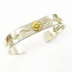 k18 アリゾナフリーダム　バングル　極美品　メンズ 10mm b-24b アリゾナフリーダム バングル ブレス K18 k18 アリゾナフリーダム