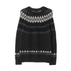 ZARA ノルディック パターン ウール ニット セーター