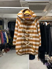 メルシーボークー ストライプ フリース フード コート WHO