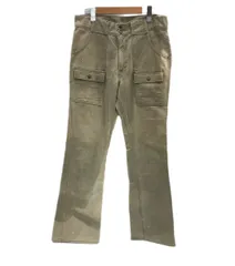 リーバイス Levi's 70's 70年代 珍品 白タブ BIGE ブッシュパンツ フレア ボタン裏32刻印 42TALON ZIPPER vintage ヴィンテージ ボトムスその他 グリーン 101MB-818