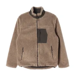 ザラ リバーシブル フリース ジップアップ ジャケット