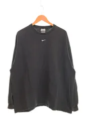 ナイキ NIKE 00s センタースウォッシュ Made in USA 墨黒 USA製 ロンT ブラック LLサイズ 103MT-3674