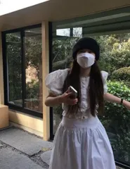 Freckle 프레클 メイド 白 コルセット スカート