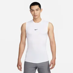 NIKE ナイキ プロ Dri-FIT タイト ノースリーブ フィットネストップ アンダーシャツ FB7920 100カラー トレーニング ホワイト 白 オールスポーツ