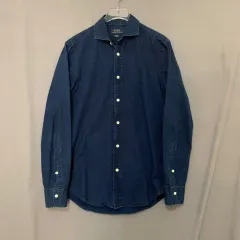 S POLO RALPH LAUREN(ポロラルフローレン) スリムフィット Indigo ドット ワイド カラ シャツ シャツ