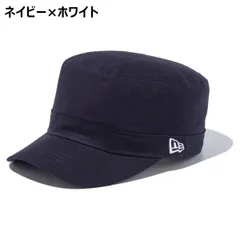 ニューエラ NEW ERA キャップ 帽子 WM-01 ベーシック ダックコットン ワークキャップ ネイビー×ホワイト カジュアル ファッション ミリタリーテイスト メンズ レディース