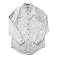 CHAPS RALPH LAUREN チャップス ラルフローレン ボタンダウン ポケット付き コットンシャツ 長袖シャツ ベージュ Mサイズ No.EA30