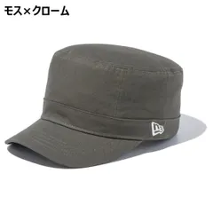 ニューエラ NEW ERA キャップ 帽子 WM-01 ベーシック ダックコットン ワークキャップ モス×クローム カジュアル ファッション ミリタリーテイスト メンズ レディース