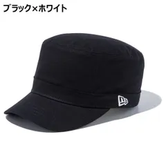 ニューエラ NEW ERA キャップ 帽子 WM-01 ベーシック ダックコットン ワークキャップ ブラック×ホワイト カジュアル ファッション ミリタリーテイスト メンズ レディース