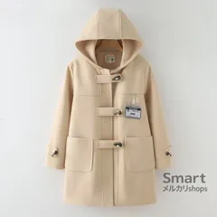 コート レディース ミドル丈 フード付き ダッフルボタン 防風 日系 秋冬 アウター M260102-5