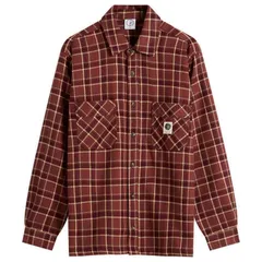 ポーラー スケート カンパニー レディース トップス シャツ Polar Skate Co Mike Flannel Shirt Oxblood Check オックスブラッド