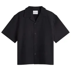 エムケーアイ メンズ トップス シャツ MKI Seersucker Vacation Shirt Black ブラック