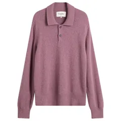 コリドー メンズ トップス ポロシャツ Corridor Brushed Alpaca Polo Plum プラム