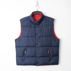 110/ポロ リバーシブル ダウンベスト