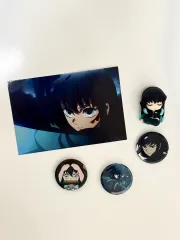 鬼滅の刃 時透 無一郎 グッズ 肩ズン（꾸벅） ガチャ ポップアップ 特典 はがき バッジ