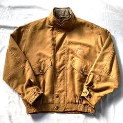 PLAY BOY プレーボーイ ブルゾン ジャンパー フェイクレザージャケット ヴィンテージ 90s 胸ロゴ サイズL ブラウン フード付き