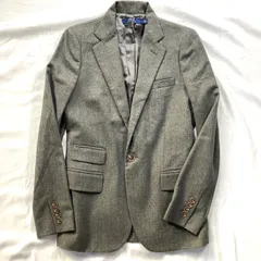 POLO RALPH LAUREN ポロラルフローレン テーラードジャケット グレー ウール サイズ2