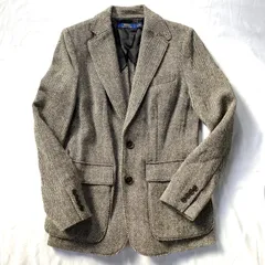 POLO RALPH LAUREN ポロラルフローレン テーラードジャケット ツイード ウール アルパカ混 ヘリンボーン サイズ2