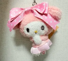 サンリオ マイメロディ ピンク リボンのキーホルダー