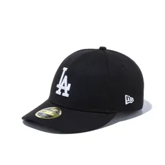 ニューエラ NEW ERA キャップ 帽子 LP 59FIFTY ロサンゼルス・ドジャース ブラック×ホワイト 黒 LA カジュアル ファッション 14524648 プレカーブ