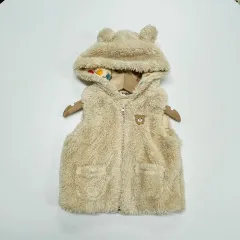 70-80 ミッキーハウス 깨꼼이 ファー ベストジップアップ