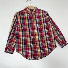 4T 110 ラルフローレン Polo Kids チェックシャツ