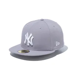ニューエラ NEW ERA キャップ 帽子 59FIFTY ニューヨーク・ヤンキース グレー×ホワイト カジュアル ファッション 14525203 フラットバイザー メンズ レディース