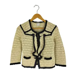 レッドヴァレンティノ RED VALENTINO イタリア製 ラメ フック コットンニット カーディガン レディース import：XS のサムネイル