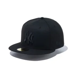 ニューエラ NEW ERA キャップ 帽子 59FIFTY ニューヨーク・ヤンキース ブラック×ブラック 黒 カジュアル ファッション 14525212 フラットバイザー