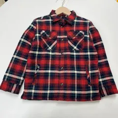 7t 130 ラルフローレン Polo Kids キルティング CHECK ジャケット