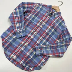 8t 140 ラルフローレン Polo Kids(ポロキッズ) シャツ チェック柄