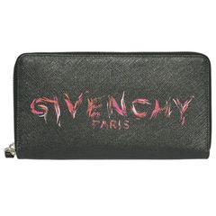 ☆GIVENCHY ジバンシィ ロゴワッペン ラウンドジップ 長財布/財布