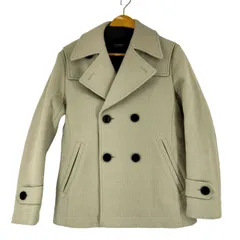 バーバリーブラックレーベル BURBERRY BLACK LABEL ウールピーコート メンズ import：S 