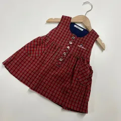 80 ファミリア チェック 女の子ONE PIECE