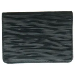LOUIS VUITTON (ルイヴィトン) エピ ポルト2カルトヴェルティカル カードケース 名刺入れ ケース ブラック ノワール レザー M63202