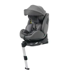 「数量限定セール」 【サポートレッグ】 新安全基準R129適合 チャイルドシート ISOFIX 360度回転 0-12歳頃 40～150cm キャノピー付き ジュニアシート 長く使える 洗える 取付簡単 キッズシート ベビーシート 出産祝い【グレー】   