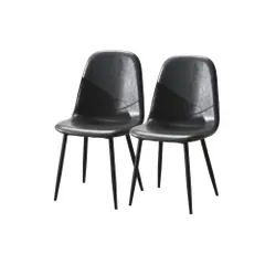 【2脚セット販売】ダイニングチェア 1脚 椅子 チェア イス チェアー カフェ おしゃれ ダイニング 食卓 PUレザー 布 ダイニングチェアー ダイニングチェア おしゃれ