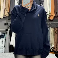 ポロラルフローレン ショールカラー コットン ニット