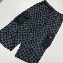 160オススメ チェック カーゴ ジョガーパンツ