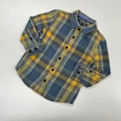 98 (95-100) Tommy Hilfiger トミーヒルフィガー キッズ チェック シャツ