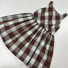 6x 125-130 ラルフローレン Polo Kids チェック 女の子 ONE PIECE