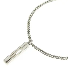 GUCCI (グッチ) カットアウトG ネックレス ペンダント チェーン シルバー Ag925