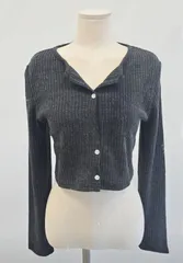 【韓国製・韓国直輸入】【新品未使用】《２着まとめ売り》タッチラウンド長袖カーディガン /  ユーズ長袖Ｔシャツ