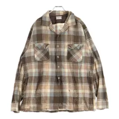 McGREGOR (マクレガー) 50S VINTAGE WOOL CHECK L/S SHIRT BOX TYPE ヴィンテージ ウール 長袖 チェックシャツ ボックス型 ブラウン/ホワイトのサムネイル