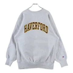 CHAMPION (チャンピオン) 90S REVERSE WEAVE HAVERFORD SWEAT リバースウィーブ ハバフォード 両面プリント 刺繍タグ スウェット グレー